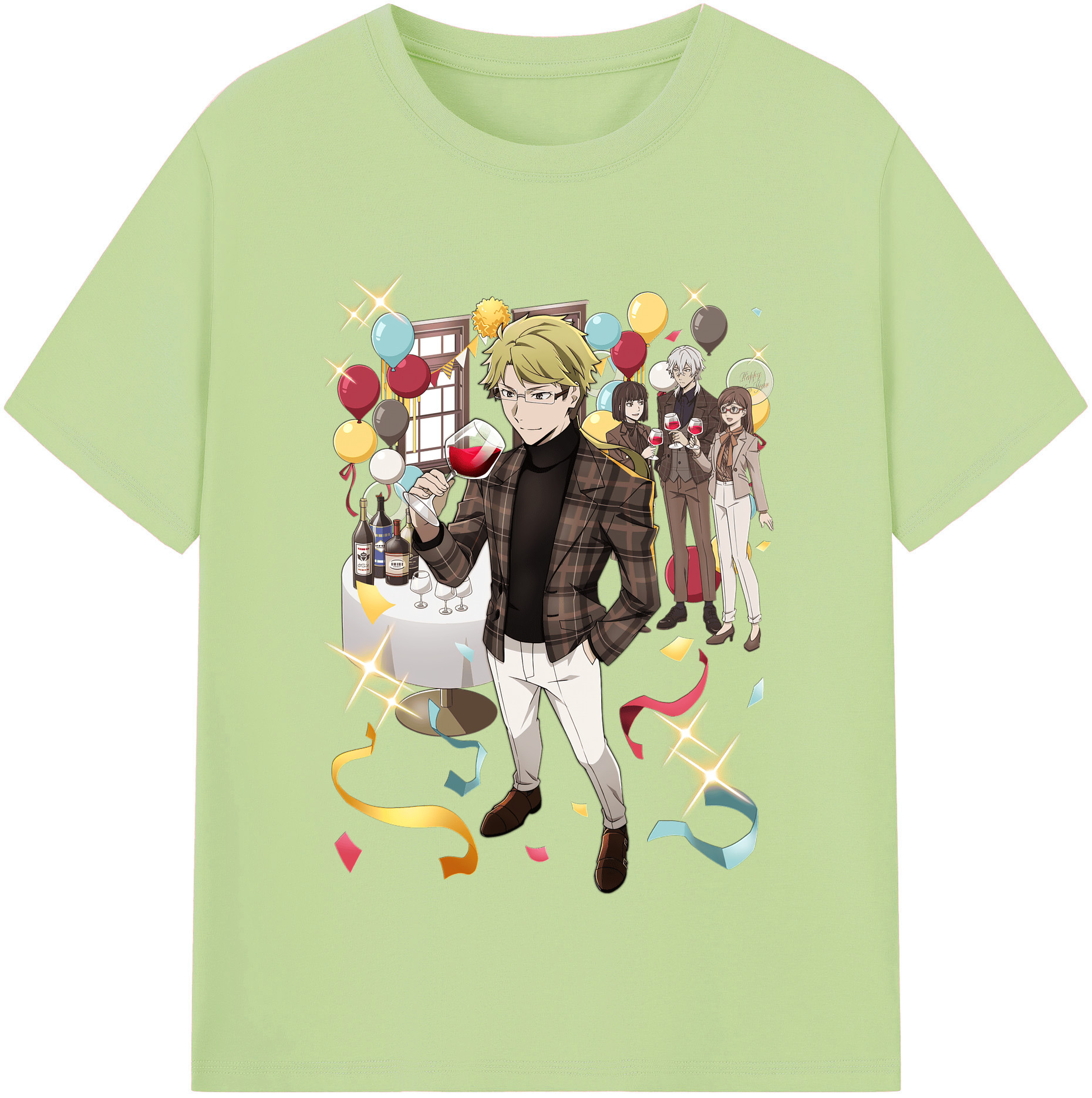 （画像用） 文豪ストレイドッグス Bungo Stray Dogs 綿100％半袖Tシャツ（フロントプリント）
